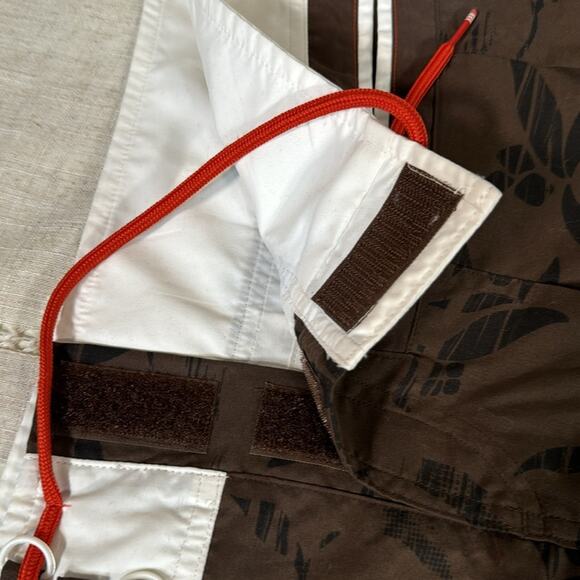 Adidas Swim Cover or Athletic Sport Skirt in Brown with Orange Accents - Picture 14 of 14